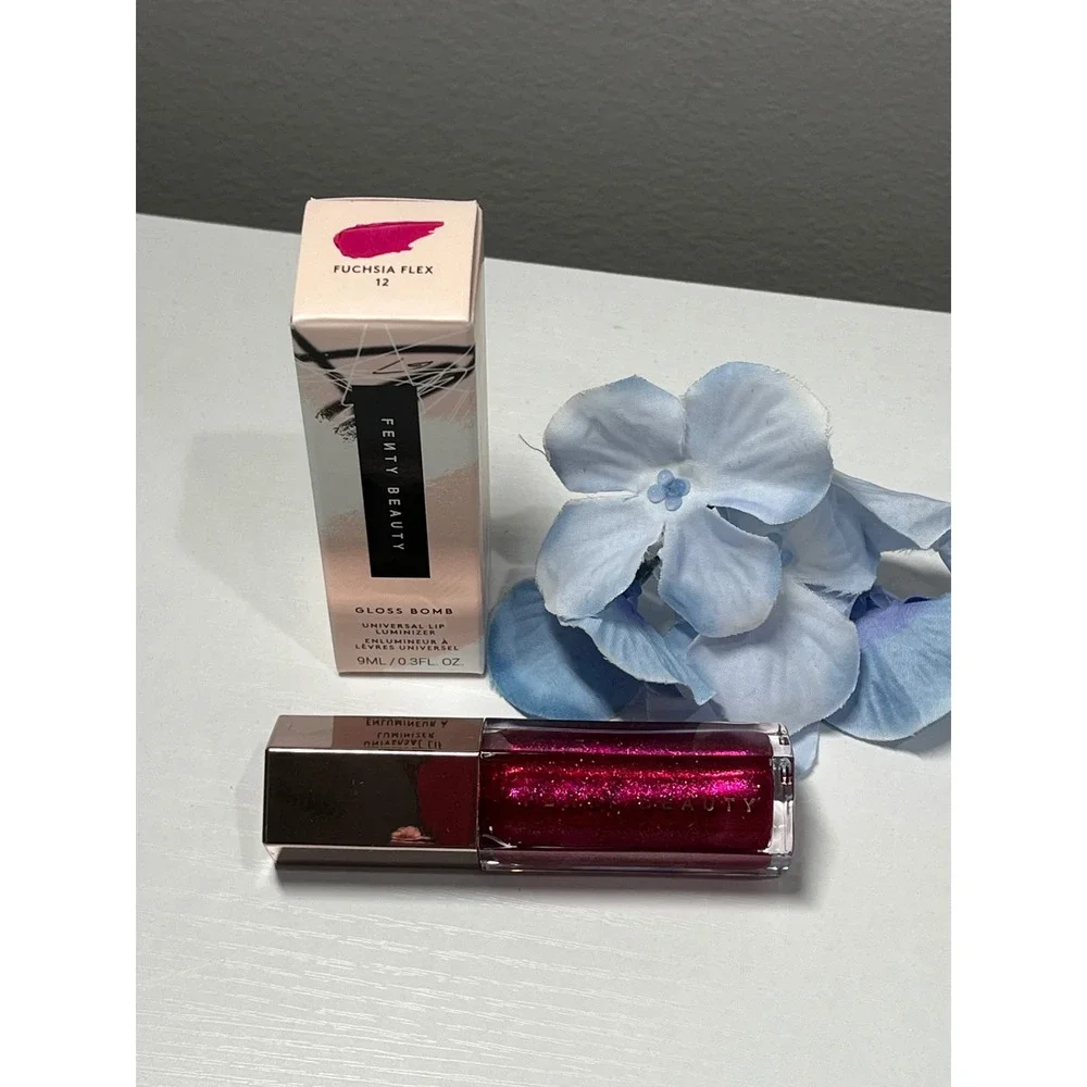NEW Fenty Beauty Gloss Bomb Universal Lip Luminizer Fuchsia Flex Shimmer Gloss